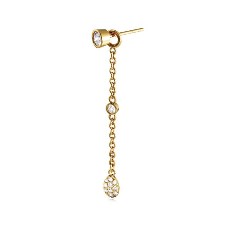 2-in-1 Cascade Gold Chain Medium