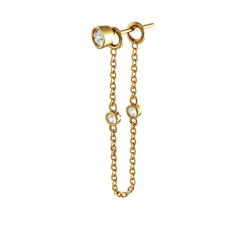 2-in-1 Impress Gold Chain & Stud Set