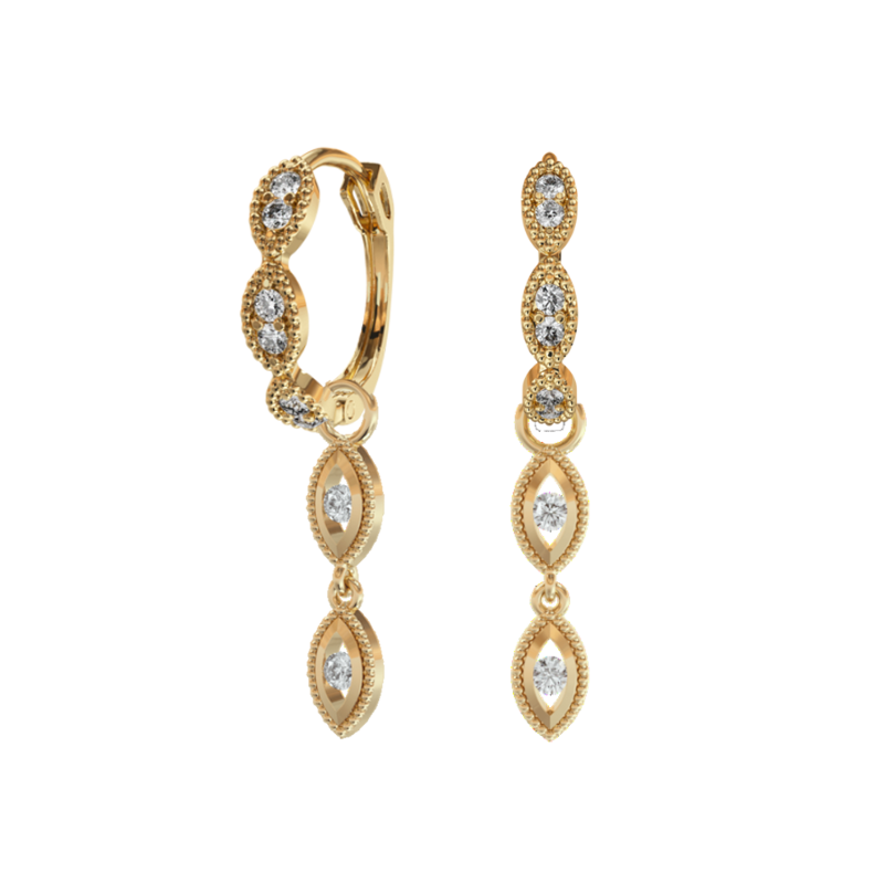 Unity Gold Duo Earring Pair