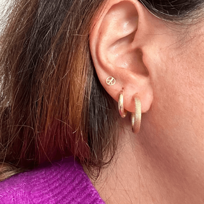 myjoul gold hoops earrings